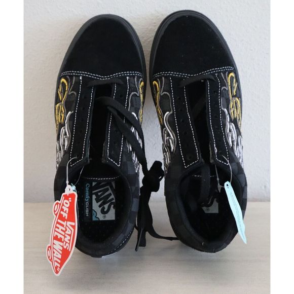 VANS Men's 6 Women's 7.5 Ignition Black Comfycush Old Skool Shoes SIB - Picture 2 of 6